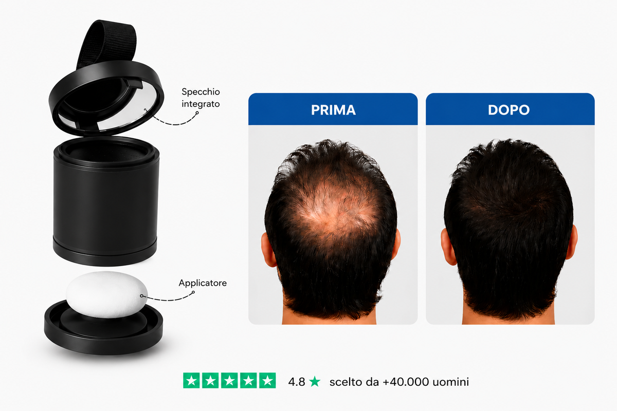 confidair-polvere per capelli diradati