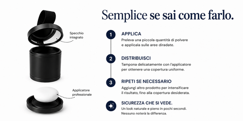 confidair-polvere per capelli diradati